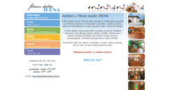 Desktop Screenshot of fitness-studio-irena.si