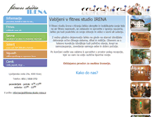 Tablet Screenshot of fitness-studio-irena.si